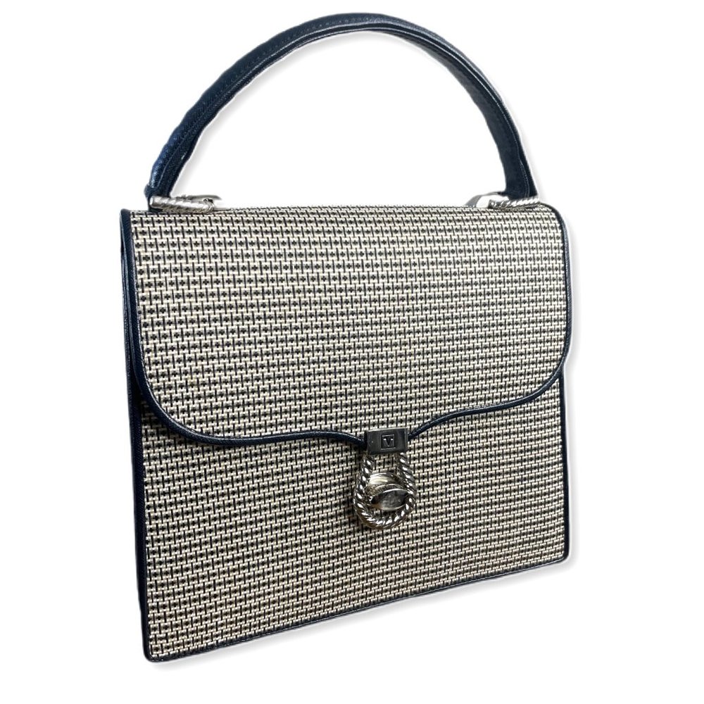 1970's 𝐕𝐈𝐍𝐓𝐀𝐆𝐄 - Valentino Rudy Wool & Leather Handbag